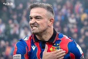 宝刀不老!33岁沙奇里9分钟戴帽助巴塞尔取胜 本赛季47场22球22助